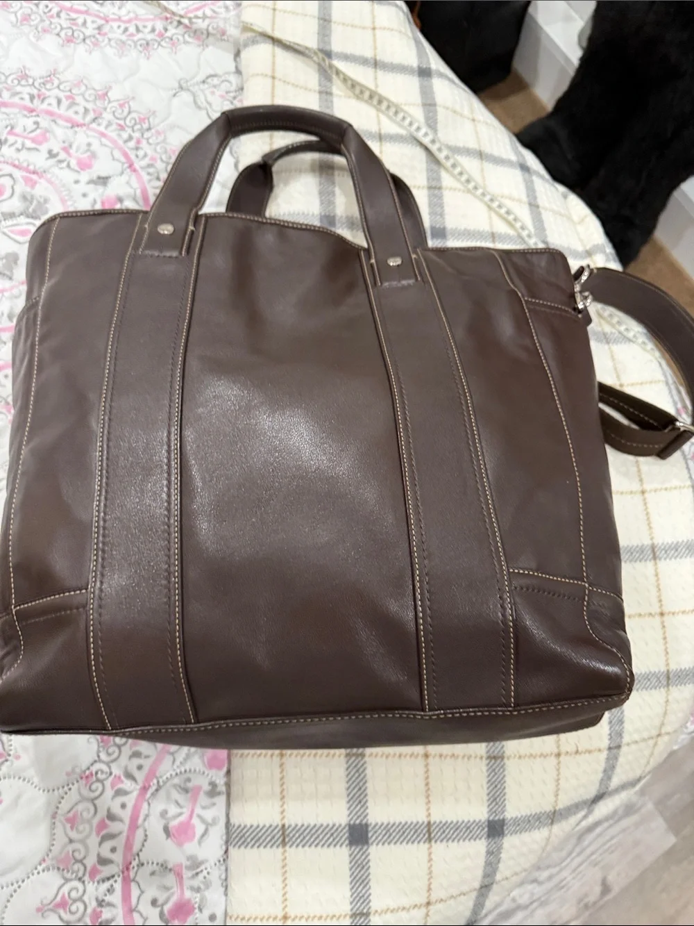 Coach transatlantic large 2-way tote vintage